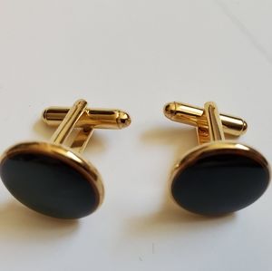 Cuff Links Black Gold